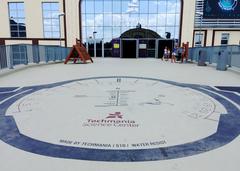 Sundial in front of Techmania Science Center in Plzeň