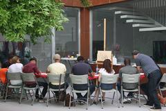 Atelier in the patio of the Museum Jorge Rando