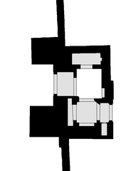 Floor plan of Bab Doukkala gate in Marrakesh