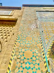 Old Islamic decorations on Haydar-Khana Mosque