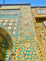 Old Islamic decorations at Haydar-Khana Mosque