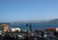 View of Santander Bay with El Palacio de Festivales in the background