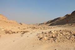 Wadi Degla Protectorate landscape in Cairo, Egypt