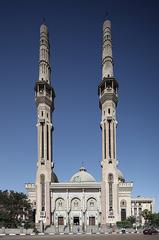 Façade of the el-Nour Mosque in el-'Abbasiya, Cairo, Egypt