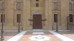 A gate of the Sayeda Zainab Mosque in Cairo