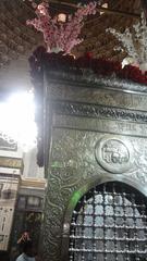 One corner of the Zainab bint Ali Mausoleum in Cairo