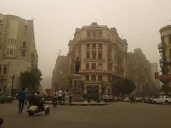 Talaat Harb Square monument in Cairo, Egypt