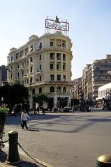 Midan Tala'at Harb with Groppi café in Cairo, Egypt