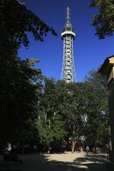 Laurenziberg tower resembling the Eiffel Tower with an octagonal base