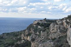 Dingli Cliffs in Malta photographed from a high viewpoint