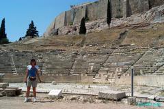 Theatre of Dionysus in Athens, Greece, July 2003