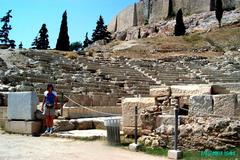 View of the Theatre of Dionysus in Athens in July 2003