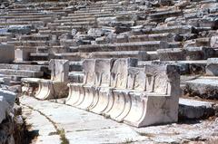 Special seats in the Theater of Dionysus in Athens