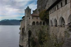 Eremo di Santa Caterina del Sasso on Lake Maggiore