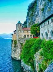 Church of Santa Caterina del Sasso Monastery, Leggiuno, Italy