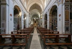 Interior view of Trinità dei Monti in Rome