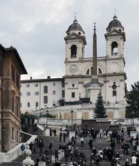 Piazza di Spagna in Rome during December 2013