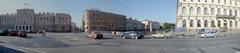 Panoramic view of St. Isaac's Square in St. Petersburg, Russia