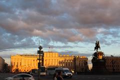 White nights in Saint Petersburg