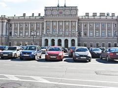 Winter Palace in Saint Petersburg at dusk