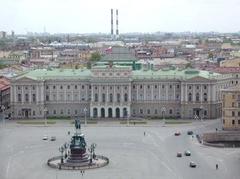 Mariinsky Palace and St Isaac's Square in St Petersburg