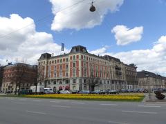 Apartment building at the corner of H.C. Andersens Boulevard and Dantes Plads in Copenhagen