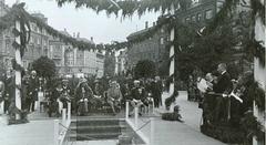 Inauguration of Dante's Column on Dantes Plads in Copenhagen, Denmark