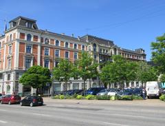 Northwest side of Dantes Plads in Copenhagen