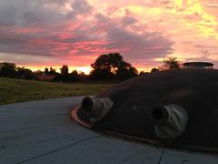 Two-canons on Garderhøj Fort at sunrise