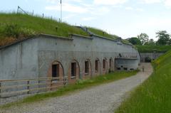 Keel side of the fort with visible defensive structures