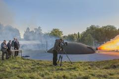 Cannon firing at an event on September 27, 2013