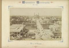 Seine, Pont d'Iéna, Palais du Trocadéro in Paris during 1900 World Fair