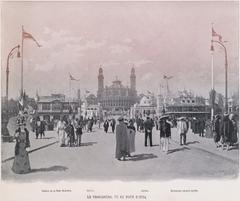 View of the Trocadéro during the 1900 Paris World Fair