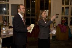 People attending AIDSLaw Benefit event at Pharmacy Museum in New Orleans, January 2010