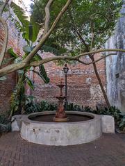 Courtyard fountain at the Pharmacy Museum