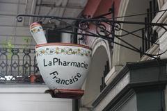 Sign at the old pharmacy museum in New Orleans French Quarter