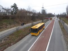 Movia bus line 21 on Tuborgvej in Hellerup, Copenhagen