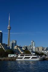 Toronto Music Garden with CN Tower in the background