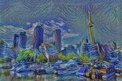 Toronto Music Garden painted by Neural style in TensorFlow