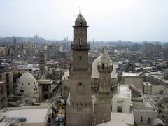 top view of Cairo with buildings and streets