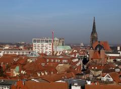 Skyline of Münster featuring Lambertikirche and Dominikanerkirche