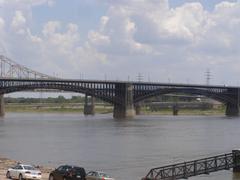 center span of the Eads Bridge over the Mississippi River in St. Louis, Missouri