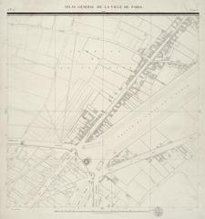 19th-century map of La Villette and its surroundings