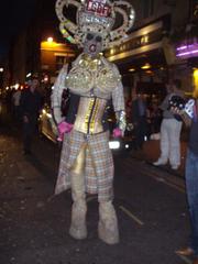 People partying on the streets of Soho at night