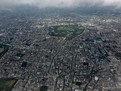 Central London aerial view