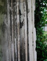 Detail of grooves carved around a doorway to the southeast of the Church of St Dunstan-in-the-East