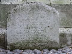 Gravestone at St Dunstan in the East, St Dunstan's Hill, London