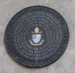 Plaque at St Dunstan in the East, St Dunstan's Hill, London