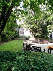 Benches at St Dunstan in the East, City of London