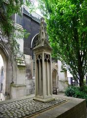 Architectural detail from the Church of St Dunstan-in-the-East in London